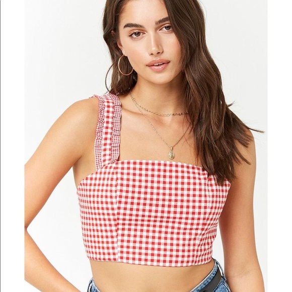 forever 21 gingham top